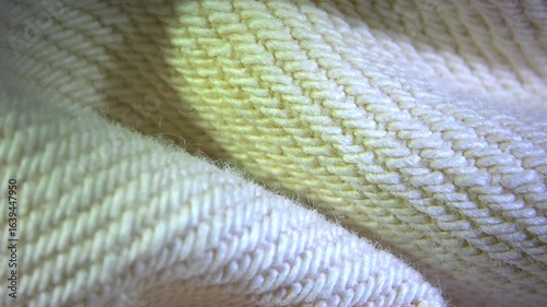 Beige white cotton textile material cloth texture blur background macro