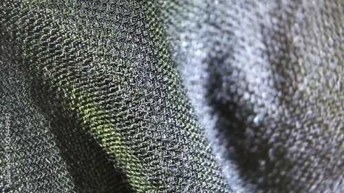 Black cotton textile material cloth texture blur background macro
