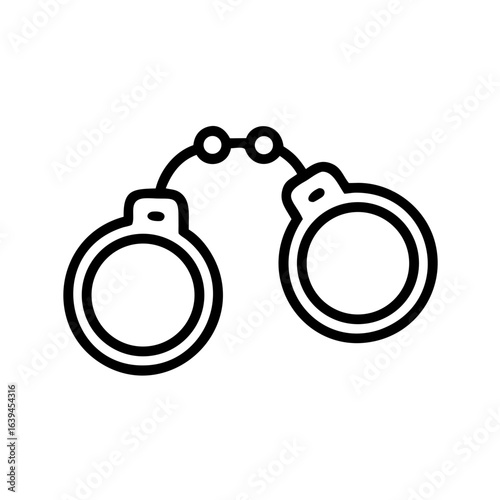 black and white handcuffs