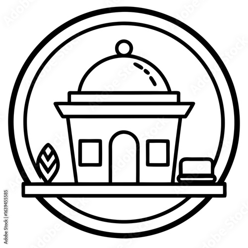 taj mahal vector illustration