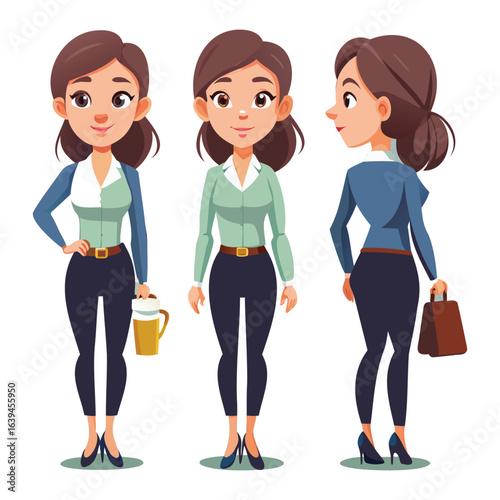 Businesswoman and Female Professional Profile Design