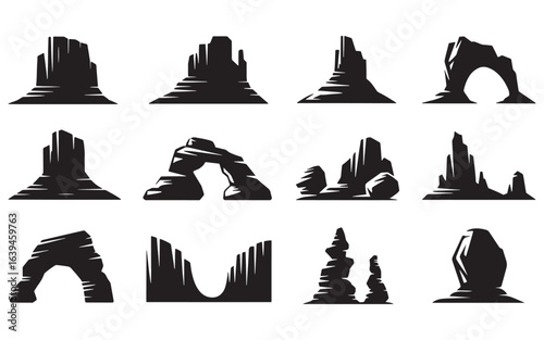 Monument Valley rock formations and arches mesas buttes