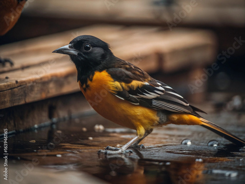 AI Created Yellow Black Oriole Digital