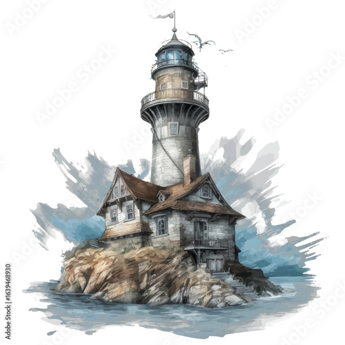 lighthouse on the coast