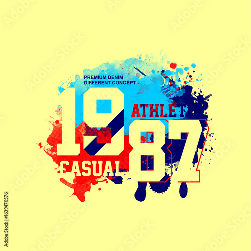1987 casual athletic abstrct ...