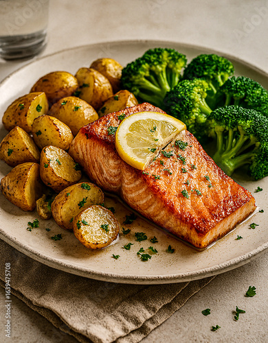 grilled chicken breast with vegetables