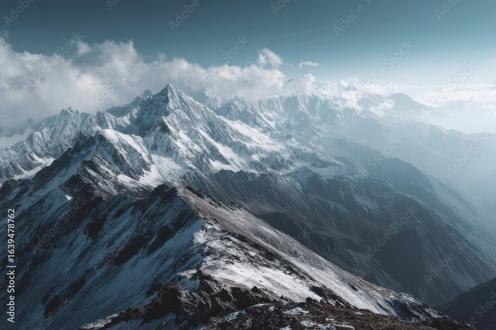 Fototapeta premium Majestic mountain vistas showcasing breathtaking scenery for nature lovers and adventure travelers