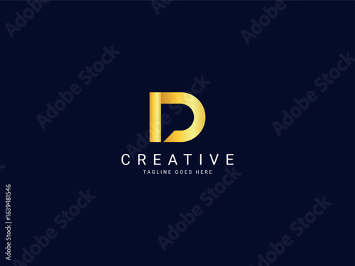 d modern letter logo