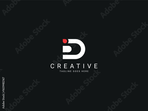 d modern letter logo