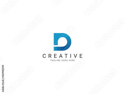 d modern letter logo