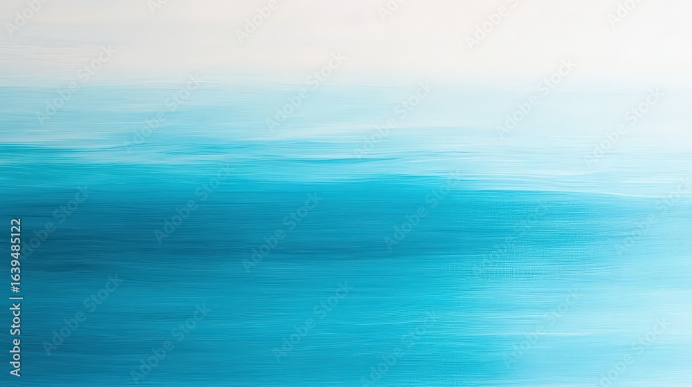 Fototapeta premium Tranquil Blue Ocean Waves and Soft Sky Blending in Harmony