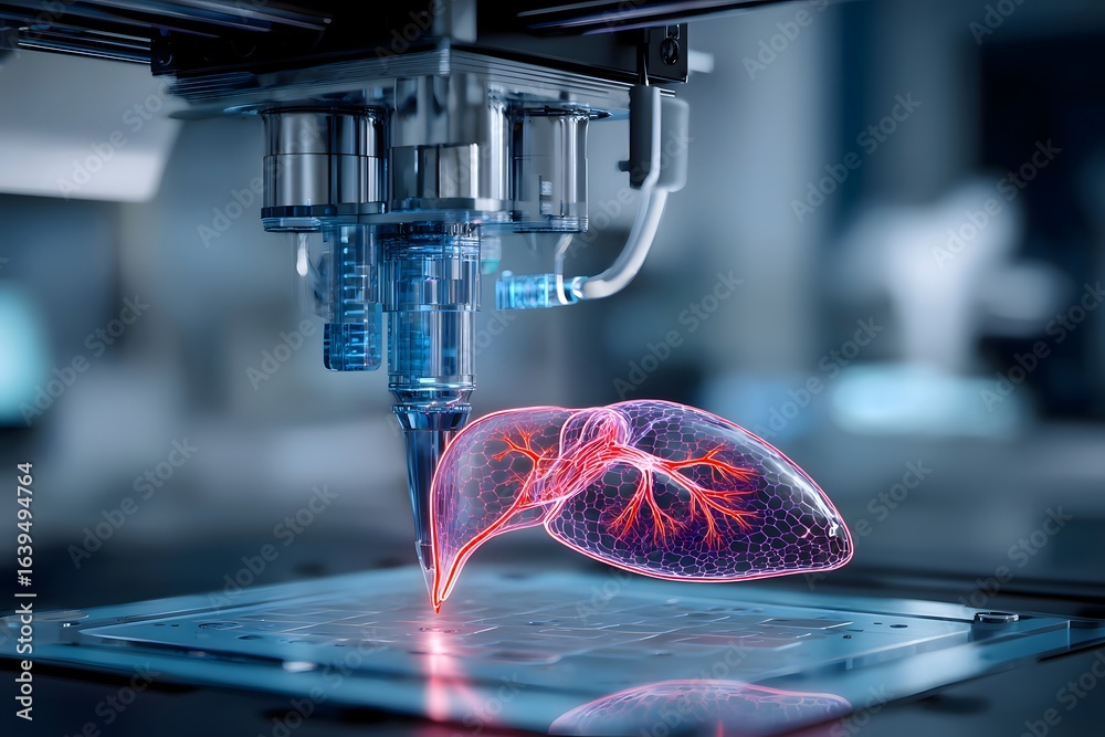 Obraz premium 3D Printing of a Human Lung