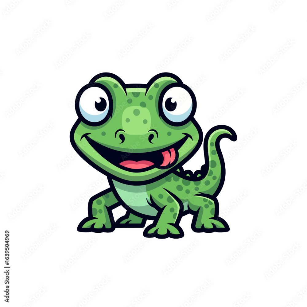 Obraz premium cute lizard very cool design