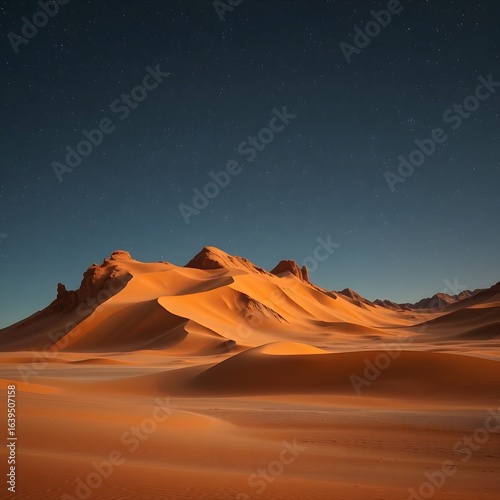 sunset in the desert