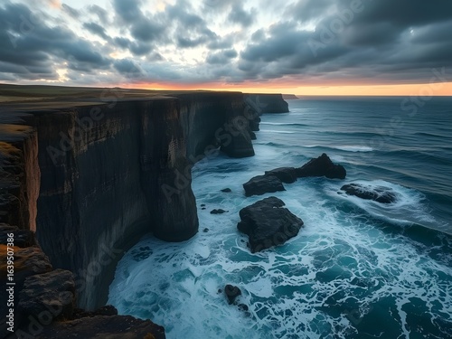 sunset over the sea