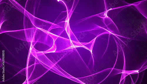 Purple Abstract Light Waves.