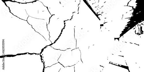 
Weathered plaster surface with spreading cracks and chipped paint; perfect for use in architectural renders or dark visual storytelling.

