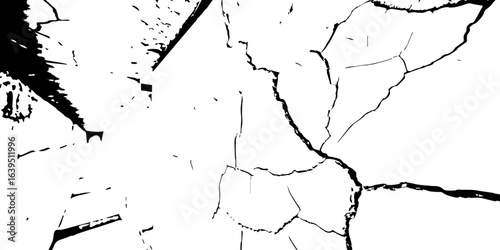 
Weathered plaster surface with spreading cracks and chipped paint; perfect for use in architectural renders or dark visual storytelling.

