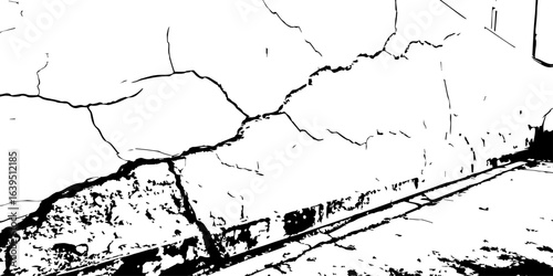 
Detailed wall texture with organic cracks and high-contrast grunge corners; useful for adding depth and realism to digital environments.

