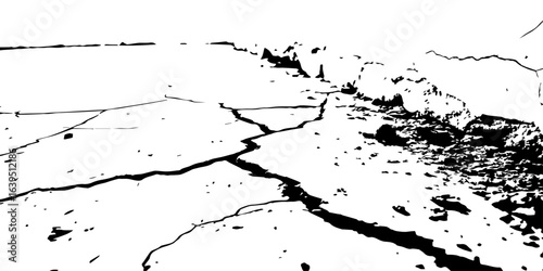 
Detailed wall texture with organic cracks and high-contrast grunge corners; useful for adding depth and realism to digital environments.

