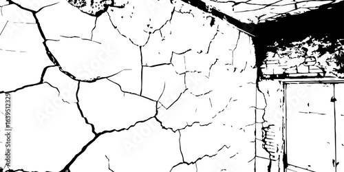
Detailed wall texture with organic cracks and high-contrast grunge corners; useful for adding depth and realism to digital environments.

