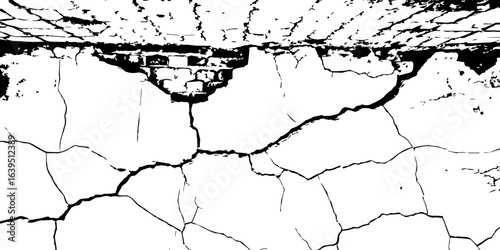 
Detailed wall texture with organic cracks and high-contrast grunge corners; useful for adding depth and realism to digital environments.

