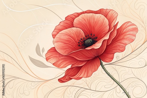 red poppy flower