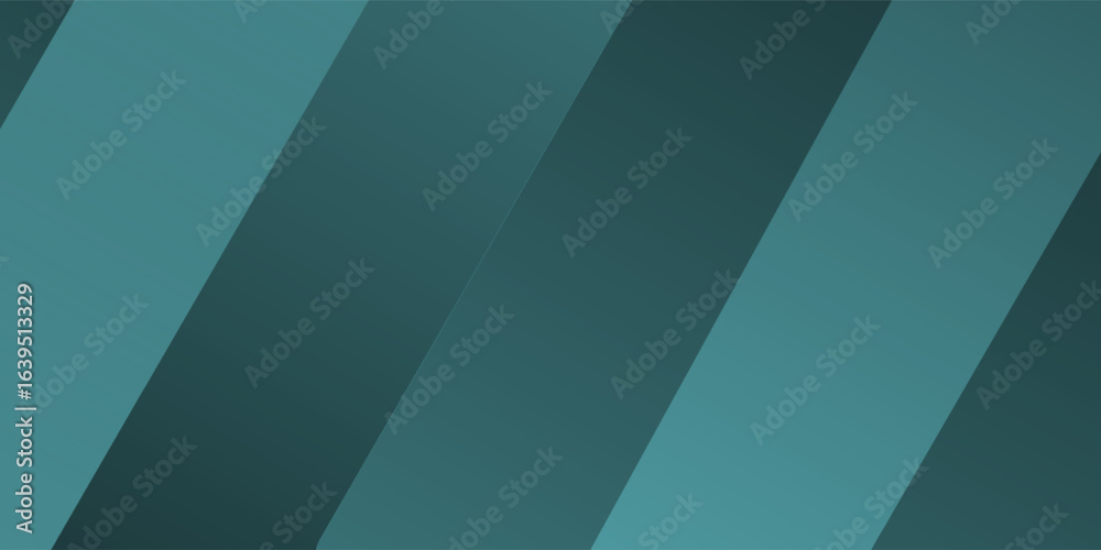Fototapeta premium Modern simple dark green and black abstract background for wide banner. Luxury dark green background with overlap 3D layer
