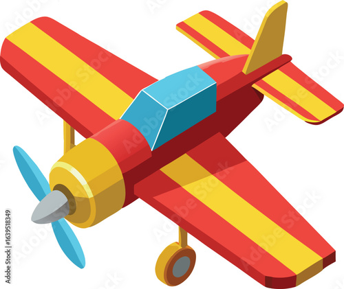 vintage airplane isolated on white