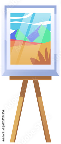 Art Auction with Easel