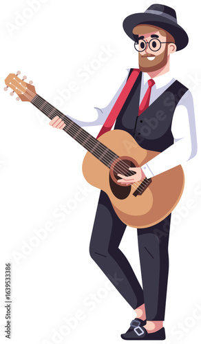 Guitarist Musician Illustration