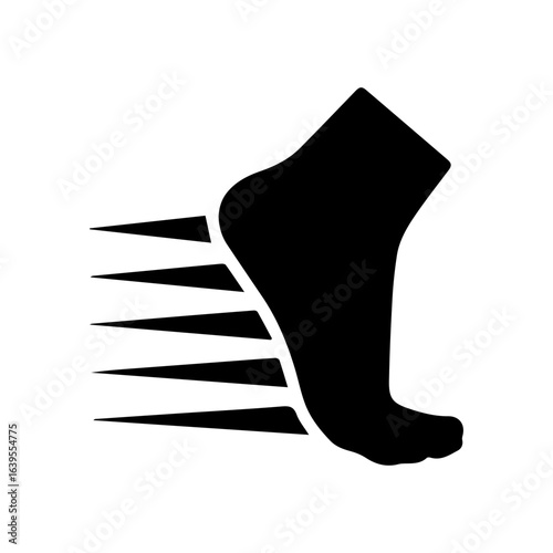 speed run glyph icon