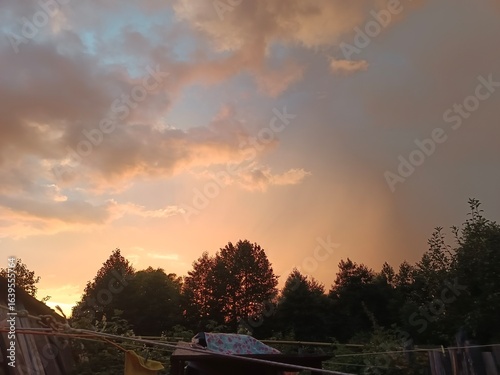 Nature, village, harvest, agriculture, sunset, sunrise, sky, landscape, flora, plants, road, summer, summer vacation, weekend, river, nature
