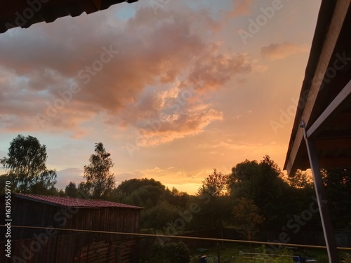 Nature, village, harvest, agriculture, sunset, sunrise, sky, landscape, flora, plants, road, summer, summer vacation, weekend, river, nature