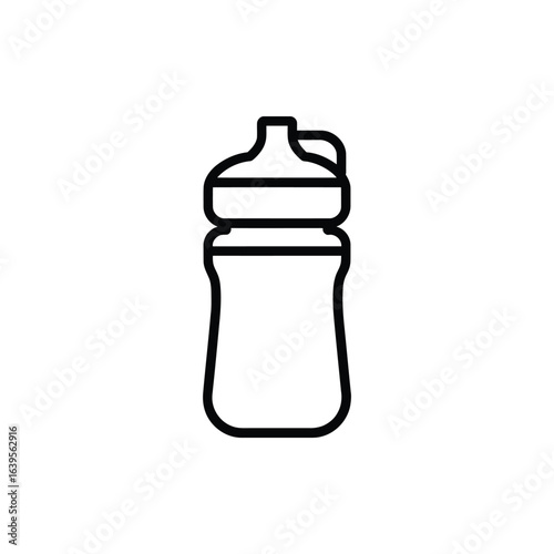 Simple outline icon of a sippy cup