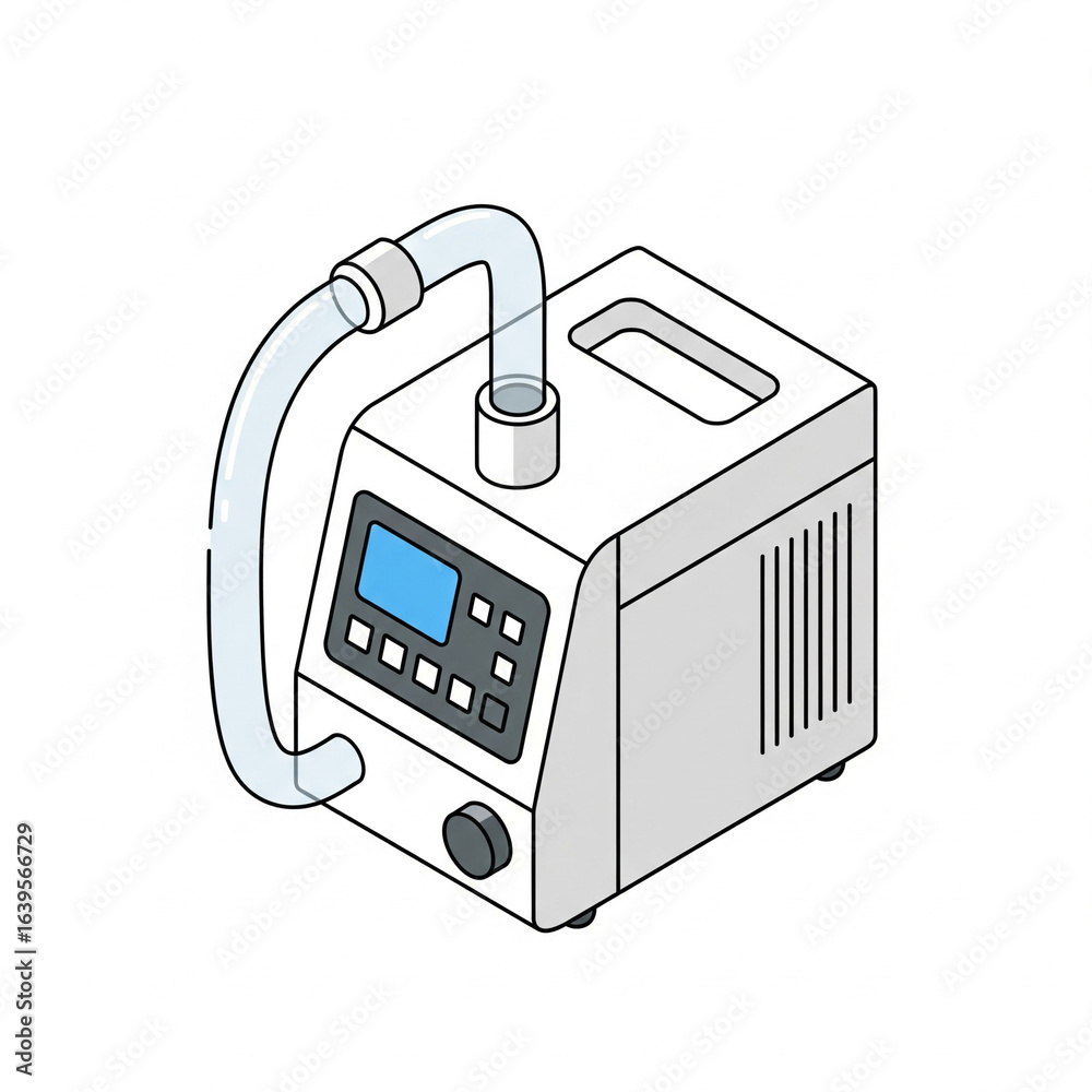 Fototapeta premium electric suction machine isometric ico