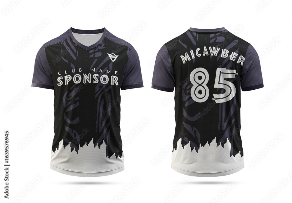 Editable Sports Jersey Kit Design Layout Stock Template | Adobe Stock