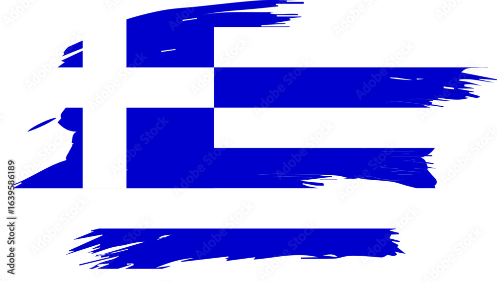 Fototapeta premium Greece Country Map and Flag Design – Vector Illustration
