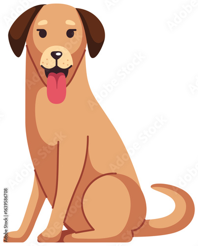 dog smiling vector icon