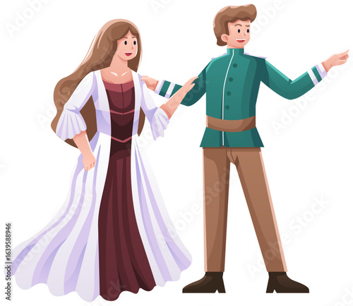 Princess and Prince Illustration