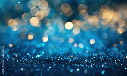 Shimmering bokeh lights abstract background for festive celebrations and events