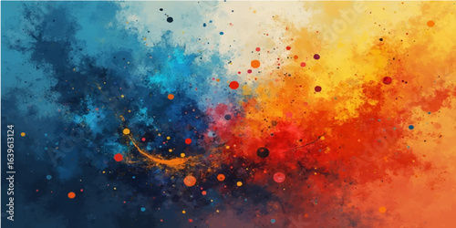 Fiery red grunge background with smoky texture and glowing orange yellow highlights