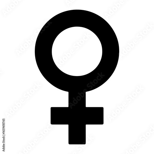 Venus symbol black female symbol gender symbol