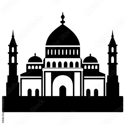 taj mahal silhouette