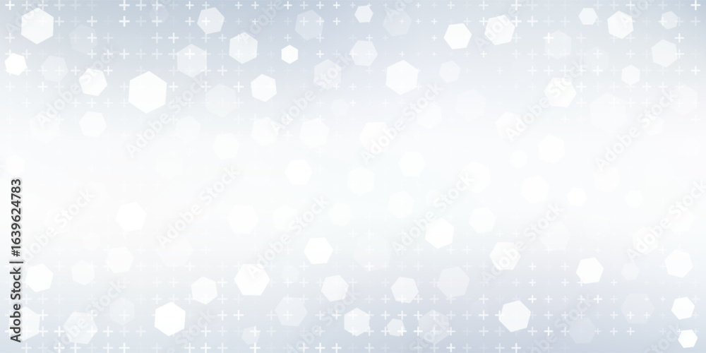 Abstract white and grey hexagonal pattern background design. Modern simple overlapping hexagon geometric element with molecular structures. Medical science technology concept. Vector illustration Abstract white and grey hexagonal pattern background design. Modern simple overlapping hexagon geometric element with molecular structures. Medical science technology concept. Vector illustration
