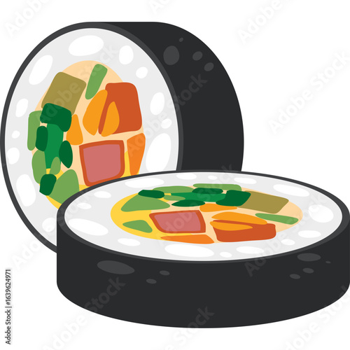 Simple graphic icon of a meal in a bowl with a fork, representing healthy eating, diet, and nutrition concepts. A minimalist illustration for food-related designs.