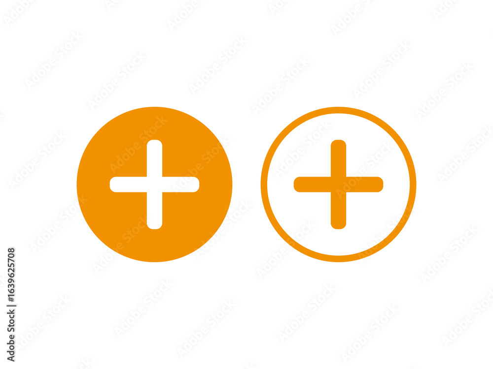 Obraz premium plus button sign