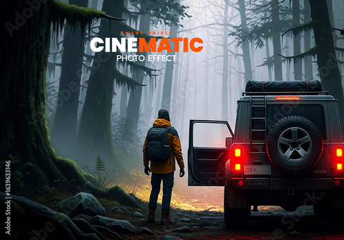Cinematic Photo Effect PSD