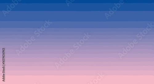 Sunset gradient colors over a calm horizon natural landscape digital art tranquil environment abstract viewpoint. Vector illustration