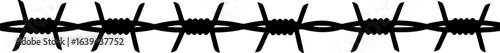 barbed wire logo icon silhouette collection vector art illustration
